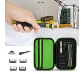 Estuche de almacenamiento para afeitadora eléctrica, a prueba de golpes, portátil, estuche de viaje, bolsa de transporte para Philips OneBlade. negro