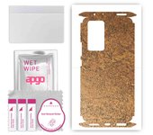 apgo Protective Skin Sticker for the back+sides compatible with Xiaomi 12 Pro, Full Wrap Film, Foil, Vinyl - Pattern Rusty Copper