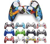 Funda protectora de silicona suave para Sony Playstation 5, controlador Ps5, funda protectora de silicona de estilo Multicolor