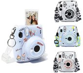 Estuche transparente para cámara Fujifilm Instax Mini 11, bolsa de transporte protectora, estuche para guardar fotos, funda con correa para el hombro