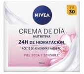 Crema de día nutritiva Nivea Hidratación 24h Piel seca y sensible 50 ml