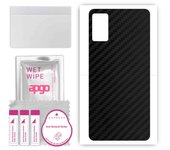 apgo Protective Skin Sticker for the back compatible with Cubot P50, Wrap Film, Foil, Vinyl - Pattern Carbon Black
