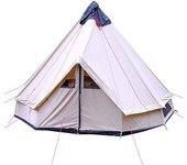 Tienda de campaña Robens Klondike para 6 personas, serie Outback 130189, tienda de campaña Klondike para exteriores, tipi grande [Robens] [Artículo]