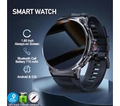 Nuevo reloj inteligente Ultra HD de 1,85 pulgadas con GPS, seguimiento de llamadas por Bluetooth, batería grande de 710 Mah, deportes y fitness