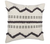 Housse coussin tuftee 40 x 40 cm Atmosphera - Gris