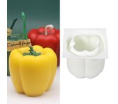 Molde de vela de silicona 3D, pimiento, serpiente, fruta, para adornos de jabón y velas Diy