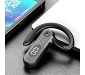 V28 BT5.2 Auriculares inalámbricos de negocios con micrófono Auricular con gancho para la oreja abierto Auricular único para negro