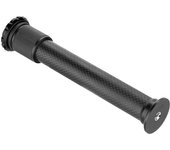 Varilla extensible Universal para trípode de fibra de carbono, poste de extensión de 2 secciones, máx.. Altura 32 cm/12,6 pulgadas con negro