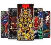 Funda para Poco X3 NFC M3 Pro M3 F3 F1 Capa para Mi Note 10 Pro Lite Caso para Xiaomi CC9 Pro A3 A2 Lite moda Samurai Demon Mi Poco F3 GT