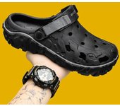 Sandalias de verano para hombre, zuecos y mules para interiores, antideslizantes, transpirables, ligeras, para playa, zapatos de jardín para hombre 40