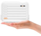 Proyector portátil V1 Tamaño de pantalla de 50200 pulgadas con interfaces HD/AV/USB Vida útil de 30000H incorporada US-1 blanco