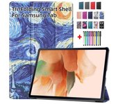 Funda para tableta Samsung Galaxy Tab S7 FE 12,4 SM-T730, carcasa inteligente plegable triple para Samsung Tab S7 Plus, funda para Tab S8, funda para S7 11 Tab S8 X700 11 inch