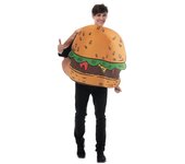 Disfraz de hamburguesa unisex para adulto, disfraz divertido de comida para Halloween One size