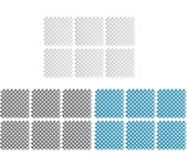 6 uds 20x20cm antideslizante empalme alfombra de suelo entrelazada para cocina baño ducha piscina balcón blanco