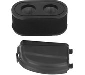 Kit de filtro de aire con cubierta 594106, plástico negro, resistente al desgaste, repuesto para motor de cortacésped