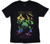 Pink Floyd Camiseta unisex con foto de arcoíris de animales para adultos S negro