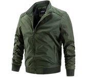 Otoño Invierno Chaquetas rompevientos para hombres Hombres Deportes Casual Negocios Sólido Slim Fit Chaquetas para hombres L 55-65 kg