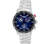 Zeppelin Eurofighter Typhoon cronógrafo esfera azul cuarzo 7298M3SET 100M reloj para hombre con conjuntos de bandas azul