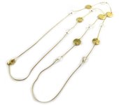Les Trésors De Lily [N8445] - Collar largo 'Scarlett' oro blanco oro