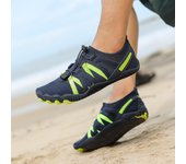 Zapatos acuáticos para hombre y mujer, calcetines de buceo, zapatos de agua para nadar descalzos, zapatillas deportivas para Fitness, Yoga y surf 35 negro