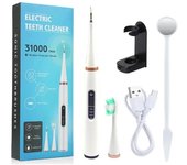 Cepillo eléctrico para blanquear los dientes, limpiador de dientes sónico de frecuencia, raspador dental, cepillo de dientes, eliminador de placa y sarro, kit para eliminar piedras blanco