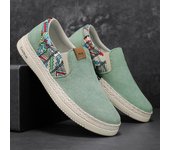 Zapatos de lona para Hombre, planos negros Retro, mocasines informales, Zapatillas de deporte, moda de primavera, transpirables, antideslizantes, Tenis masculinos, Zapatillas para Hombre 39 beige