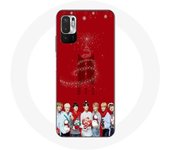 Coque pour Xiaomi Redmi Note 10 5G BTS Bangtan Garçons Fond Rouge Cadeau de Noël 2023