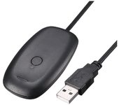 IEGEEK - Nuevo adaptador receptor de controlador de juegos inalámbrico para PC para Microsoft XBOX 360(Negro)