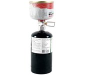 Adaptador de conversión de tanque plano para recarga de cambio de gas Camping Plus plata