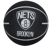 Wilson NBA Dribbler Brooklyn Nets Mini Ball WTB1100PDQBRO, Unisex, Balones de baloncesto, negro One size negro