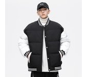 Abrigo acolchado de algodón grueso Chaqueta acolchada de algodón con cuello cálido de invierno para hombre S