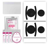 apgo Protective Skin Sticker for the back+sides compatible with Apple AirTag, Full Wrap Film, Foil, Vinyl - Pattern Black Camo