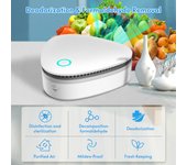 Desodorizador de nevera Mini USB, desodorante, eliminador de olores, generador de ozono para blanco