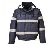 Chaqueta bomber de trabajo reflectante Portwest Iona Lite 3XL negro