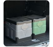 Inodoro retráctil para acampar con tapa Inodoro plegable con altura ajustable Orinal de emergencia para viajes al aire libre Senderismo Excursiones Barco gris oscuro