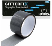 GITTERFIX Cinta de Reparación para Mosquiteras Cortina Antiinsectos Kit de Reparación Impermeable