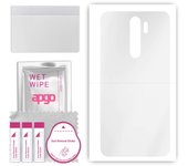 apgo Ultra Clear Protective Skin Sticker for the back compatible with Xiaomi Redmi Note 8 Pro, Wrap Film, Hydrogel Film, Flexible, Soft TPU with posit