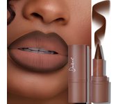 2 in 1 Matte Lipstick Lip Liner Highly Pigmented Velvet Lip Liner Gradient Effect Lip Liner Stick Waterproof  Lip Makeup