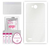 apgo Protective Skin Sticker for the back compatible with LG X power2, Wrap Film, Foil, Vinyl - Pattern Matte Transparent