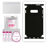 apgo Protective Skin Sticker for the back+sides compatible with Samsung Galaxy S10e, Full Wrap Film, Foil, Vinyl - Pattern Matrix