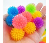 12 juguetes para gatos, pelotas de peluche elásticas, juguetes interactivos coloridos con púas para masticar.