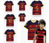 Camiseta de fútbol del FC Barcelona, camiseta de rol Megauru Bachira, camiseta deportiva informal holgada para hombre y mujer de Blue Lock. S