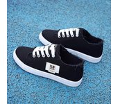 Zapatillas de lona con cordones para mujer, transpirables, estilo tenis, tendencia 2024, informales, elegantes, planas. 35 blanco