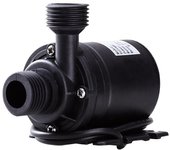 Bomba de agua sumergible sin escobillas de alto rendimiento y bajo nivel de ruido de 12 V y 800 l/h negro