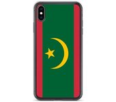 Funda iPhone - Drapeau Mauritanie - iPhone XS Max - Souple - Multicolore - Verticale