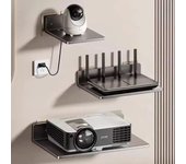 Caja de almacenamiento para enrutador montado en la pared, soporte para proyector, reproductor de DVD, soporte para decodificador de TV, estante de monitoreo, estante para adornos