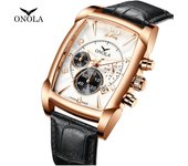 Nuevo Reloj de lujo para hombre de marca superior con caja ONOLA, relojes de cuarzo multifuncionales resistentes al agua para hombre