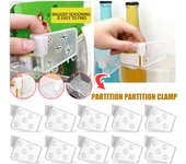 Organizador plástico de los divisores del refrigerador, caja de almacenamiento ajustable a presión de 10 piezas 1pc