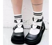 2024 Diseño Dulce Estilo Lolita Tacones Altos Zapatos de Mujer Zapatos de Plataforma Cuñas Mary Jane Cómodos Cosplay Gótico Niñas Zapatos de Mujer 35 negro