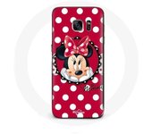 Coque pour Samsung Galaxy S6 edge Minnie Mouse Dessin animé Rouge